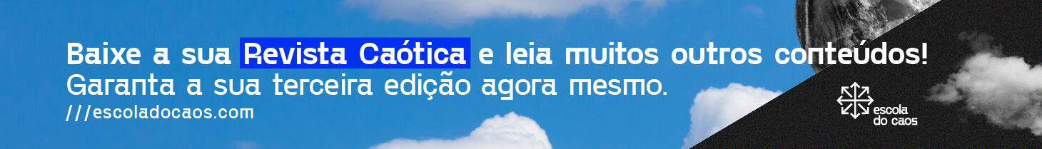 Baixe a sua revista Caótica e leia muitos conteúdos. Garanta a sua terceira edição agora mesmo